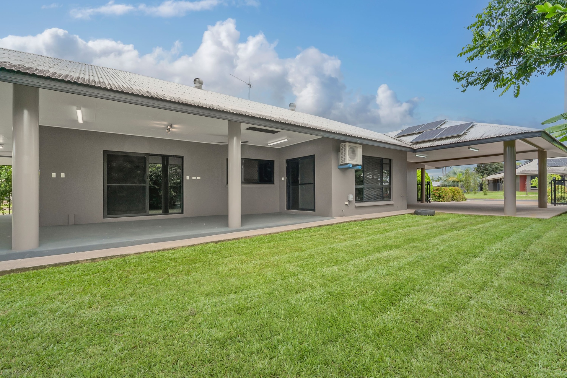 14 Riveren Court, Farrar — rear of house with covered patio